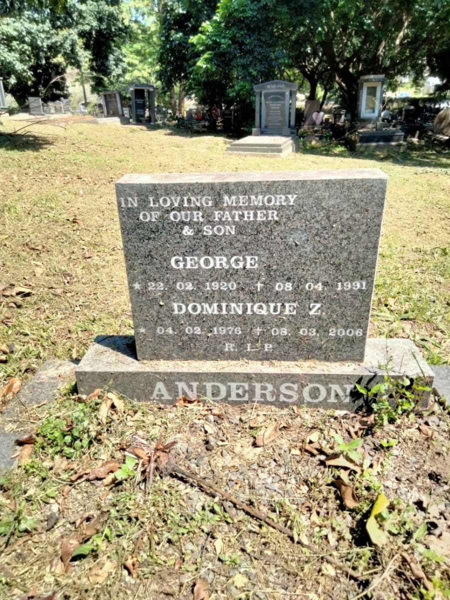 ANDERSON George 1920-1991 :: ANDERSON Dominique Z. 1976-2006