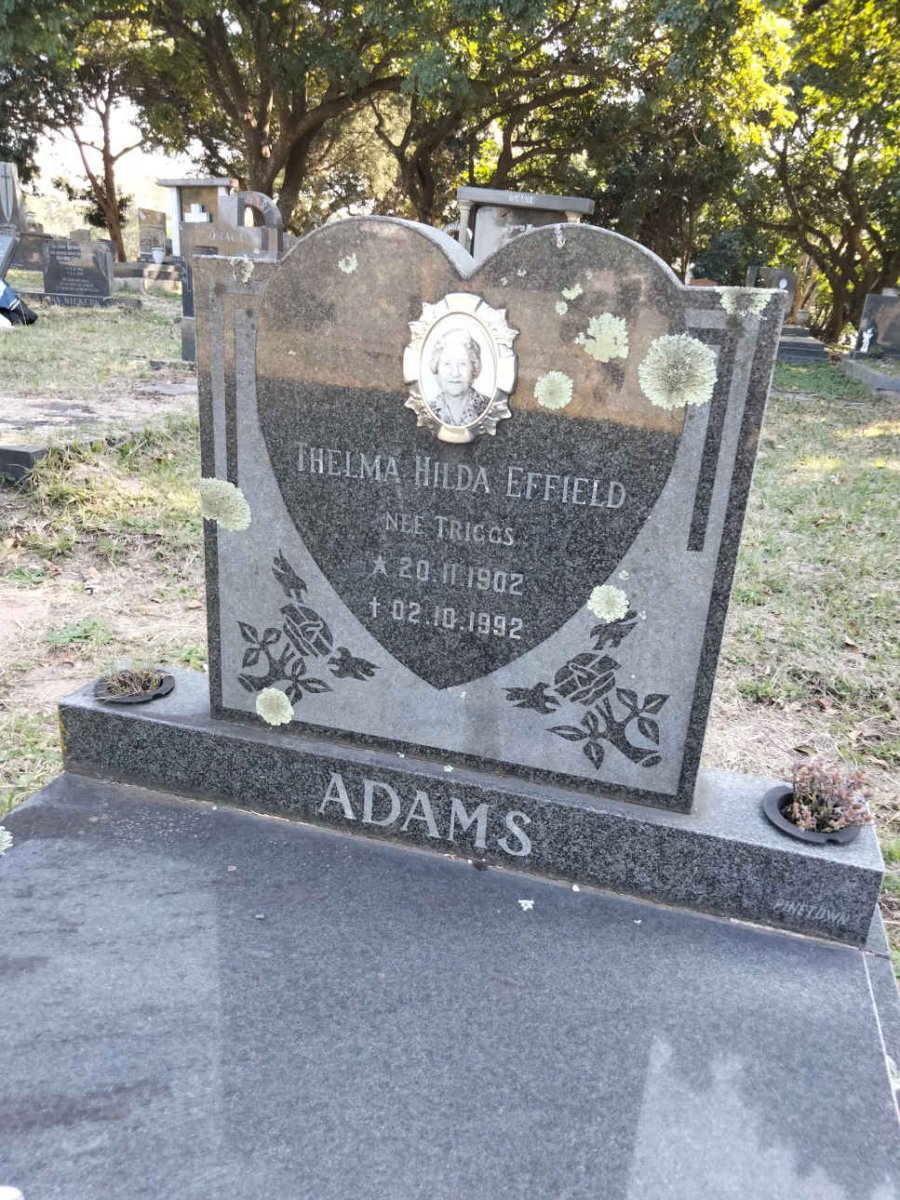ADAMS Thelma Hilda Effield nee TRIGGS 1902-1992