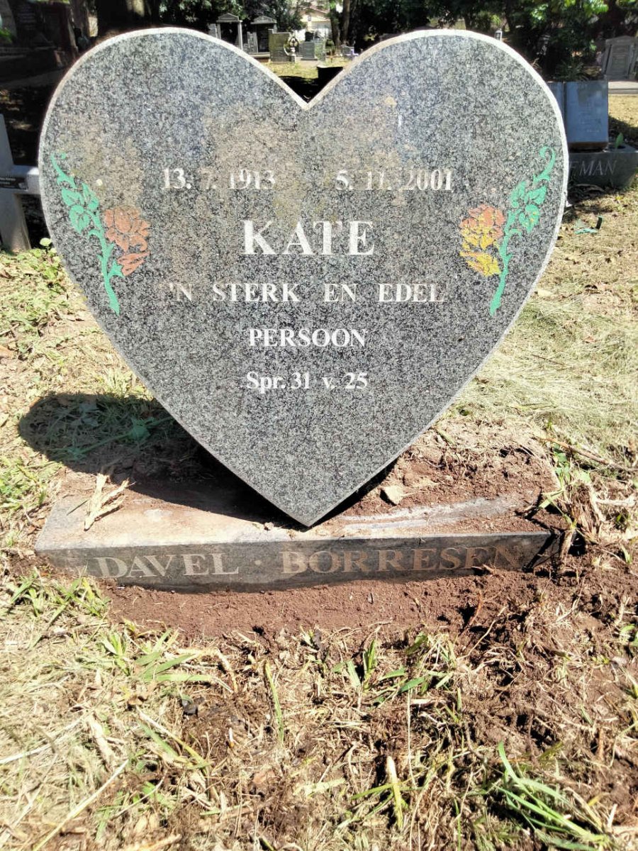 BORRESEN Kate, DAVEL- 1913-2001