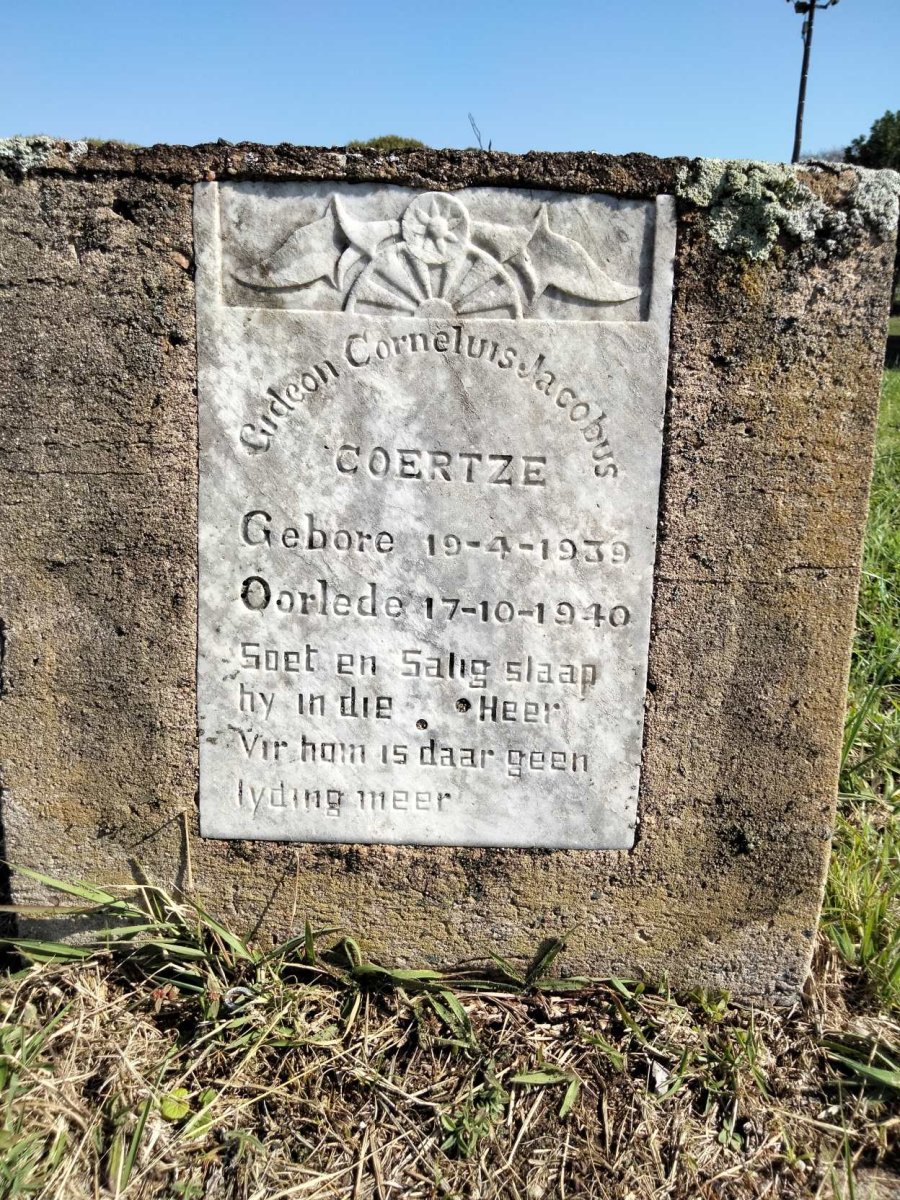 COERTZE Gideon Corneluis Jacobus 1939-1940