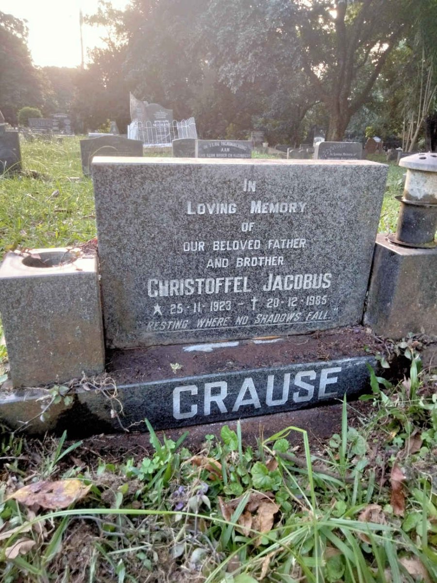 CRAUSE Christoffel Jacobus 1923-1985