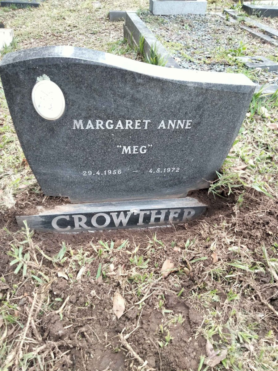 CROWTHER Margaret Anne 1956-1972