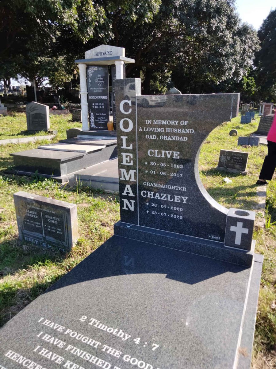 COLEMAN Clive 1962-2017 :: COLEMAN Chazley 2020-2020