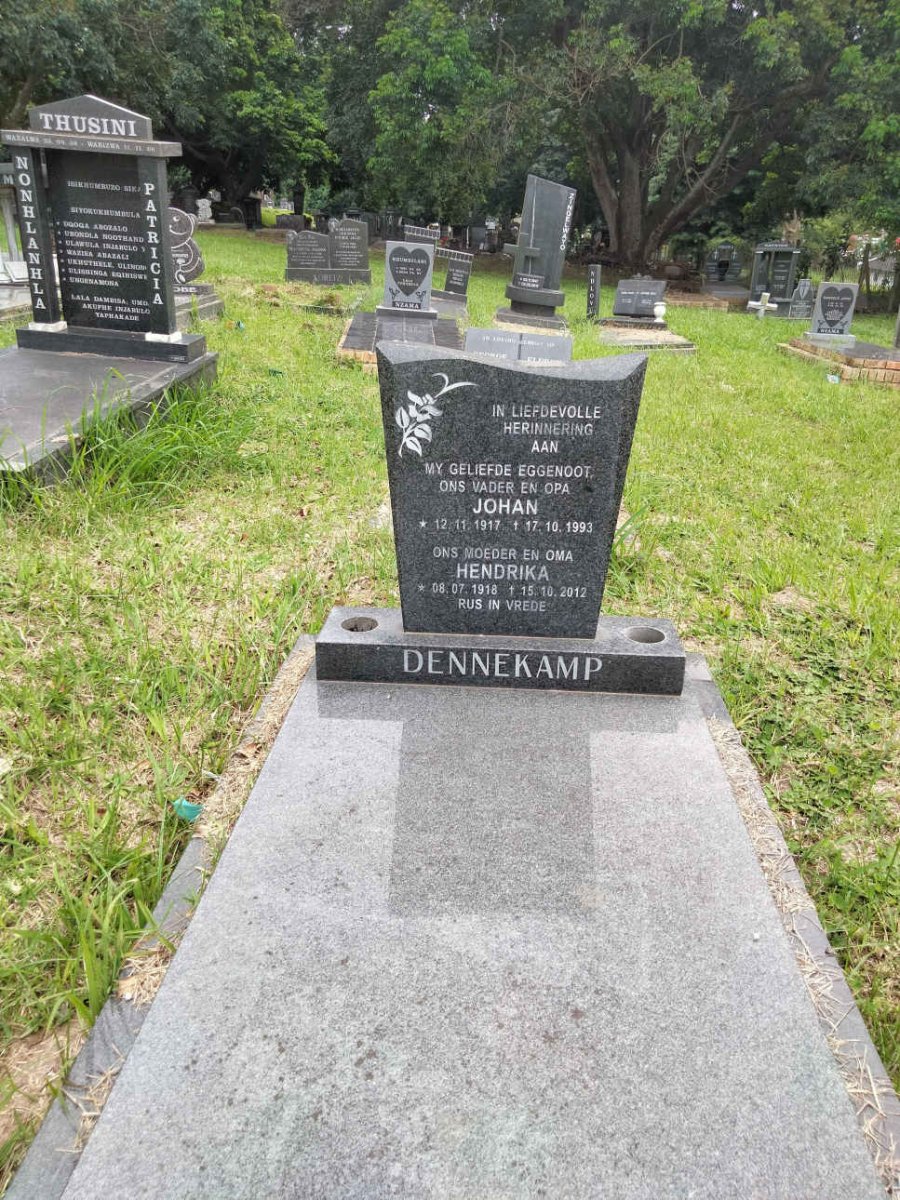 DENNEKAMP Johan 1917-1993 & Hendrika 1918-2012