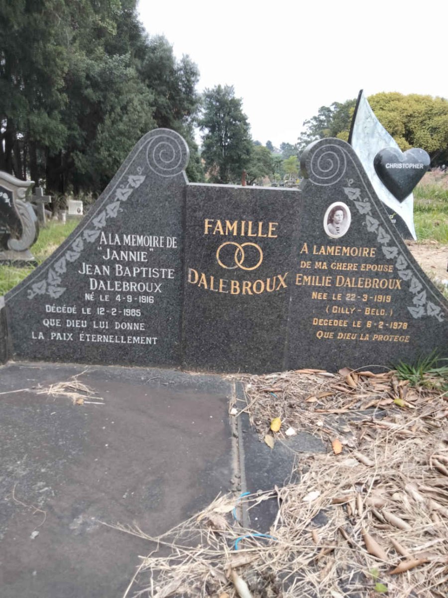 DALEBROUX Jean Baptiste 1916-1985 &amp; Emilie 1919-1978