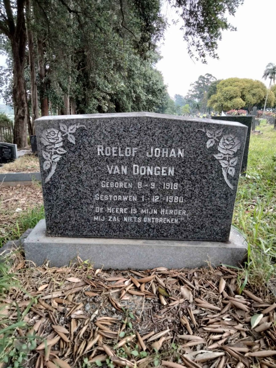 DONGEN Roelof Johan, van 1918-1980