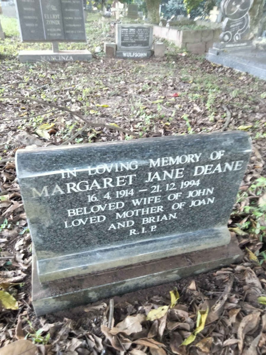 DEANE Margaret Jane 1914-1994