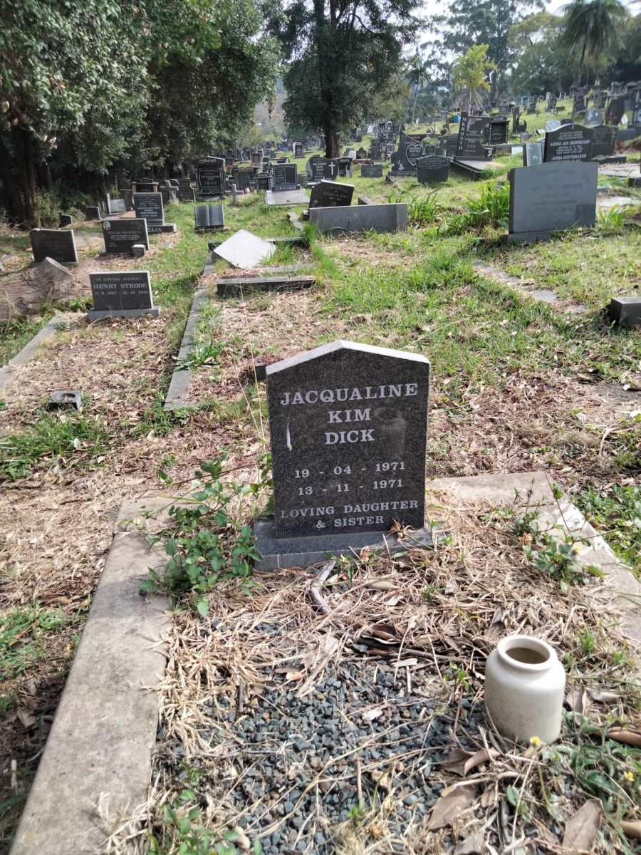 DICK Jacqualine Kim 1971-1971