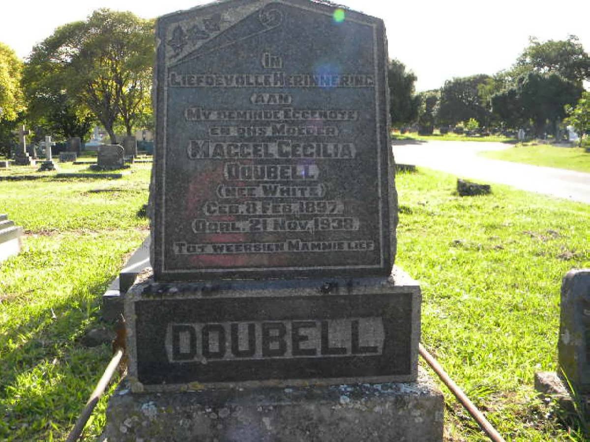DOUBELL Maggel Cecilia nee WHITE 1897-1938