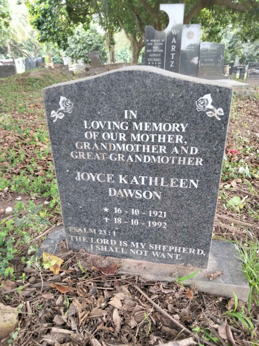 DAWSON Joyce Kathleen 1921-1992