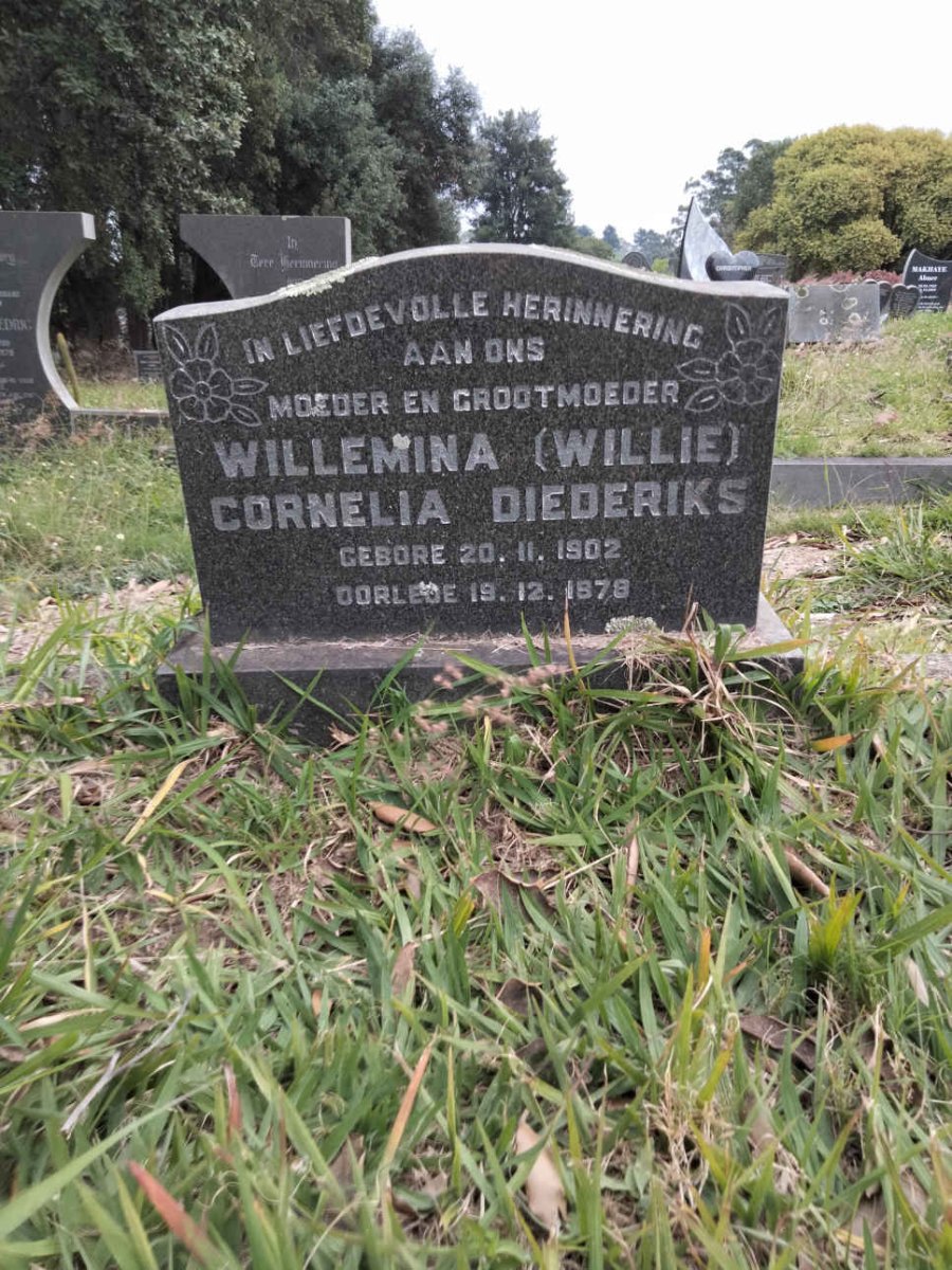 DIEDERIKS Willemina Cornelia 1902-1978