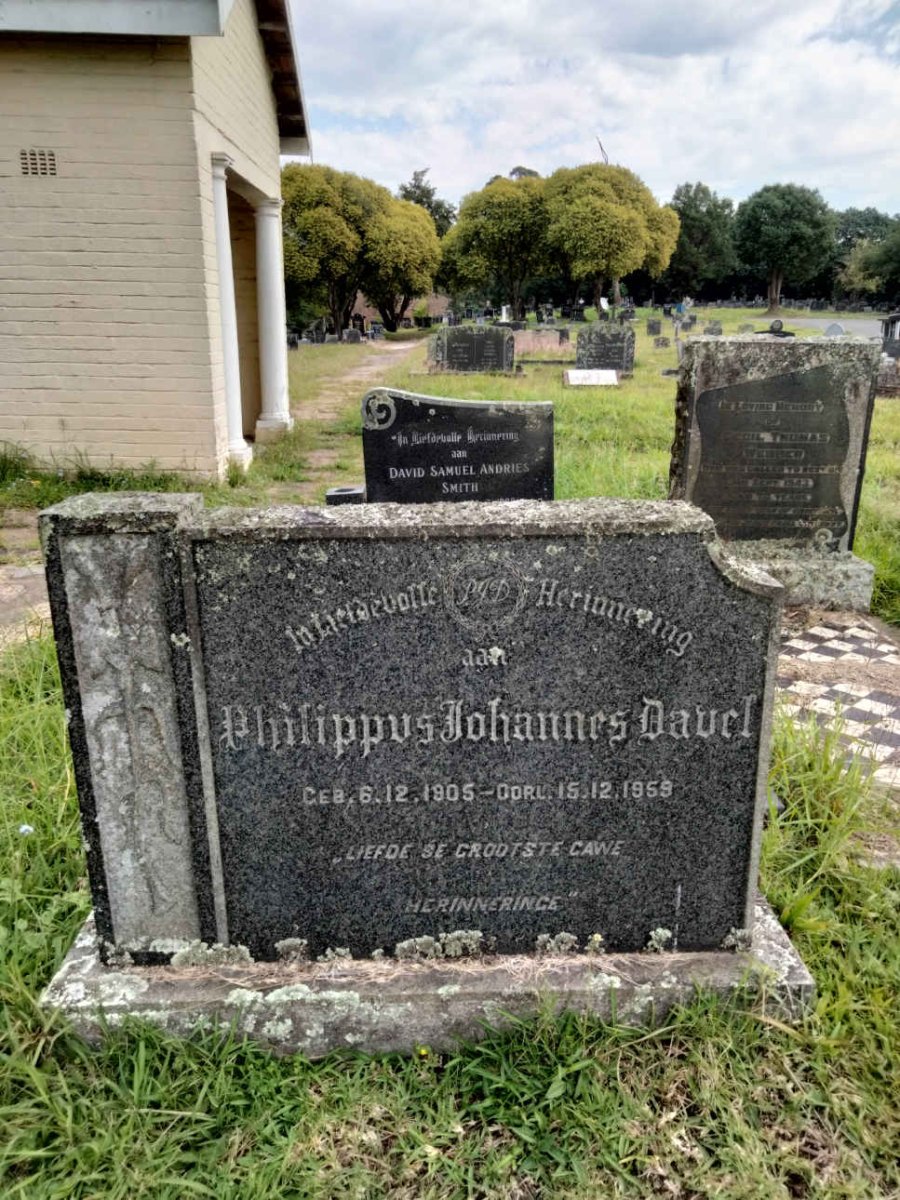 DAVEL Philippus Johannes 1905-1959