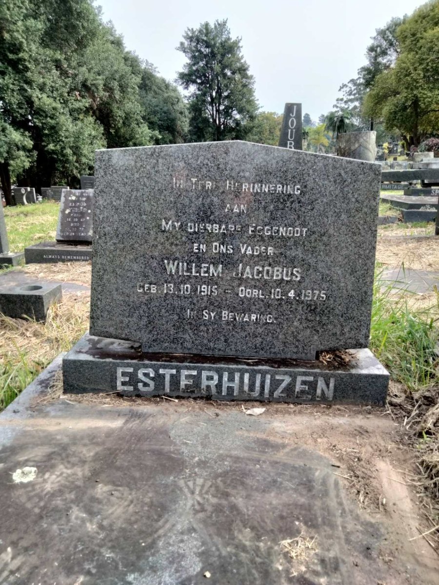 ESTERHUIZEN Willem Jacobus 1915-1975