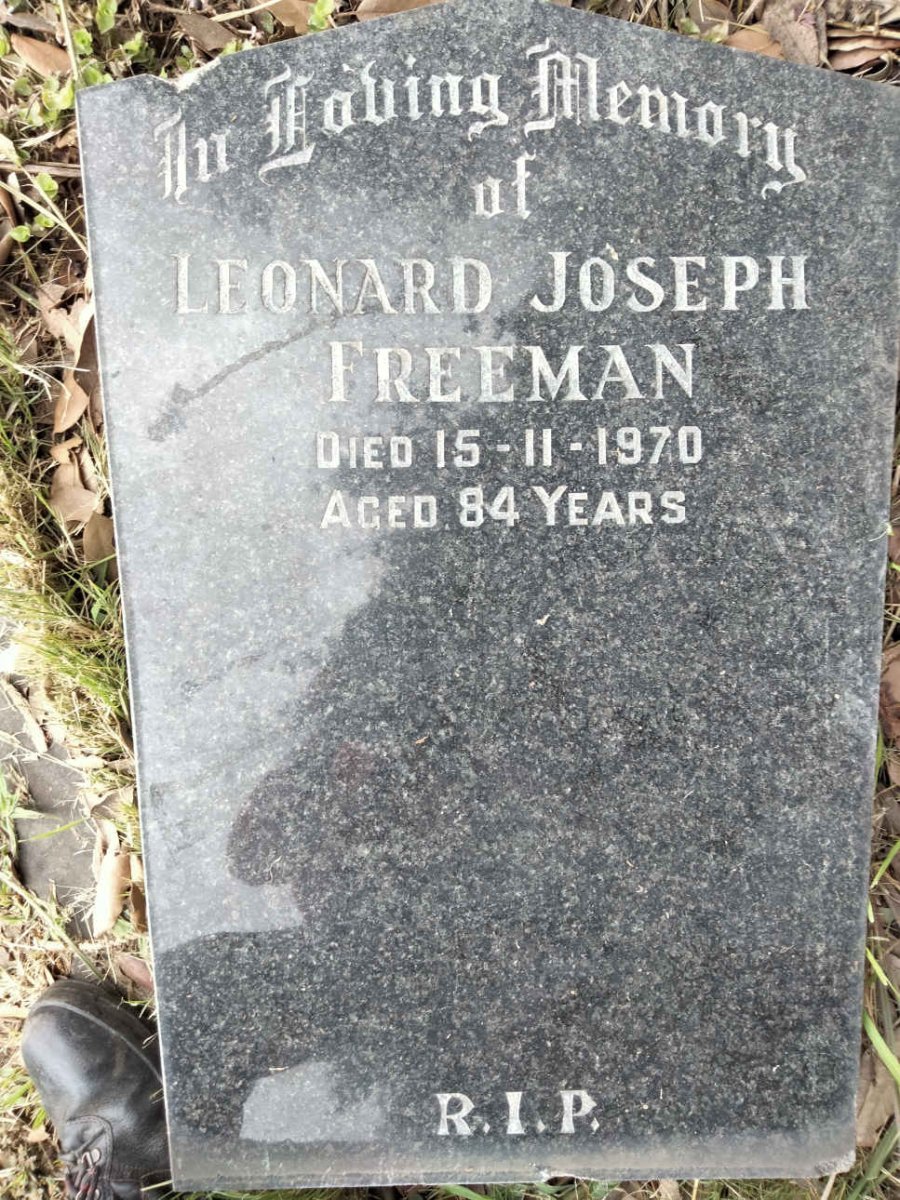 FREEMAN Leonard Joseph -1970
