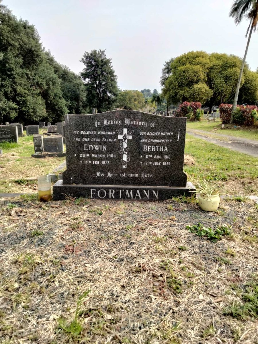 FORTMANN Edwin 1904-1977 &amp; Bertha 1910-1981