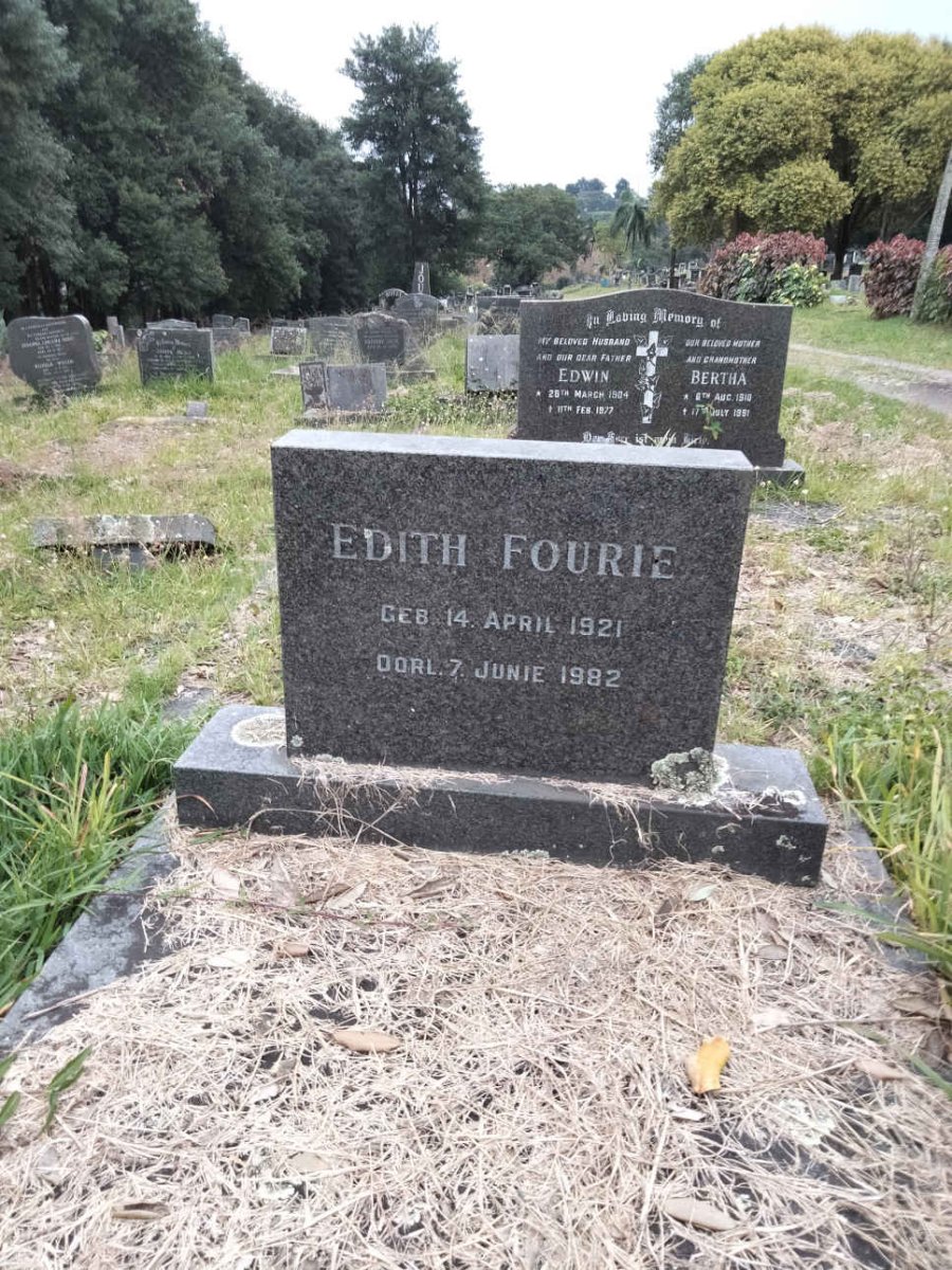 FOURIE Edith 1921-1982