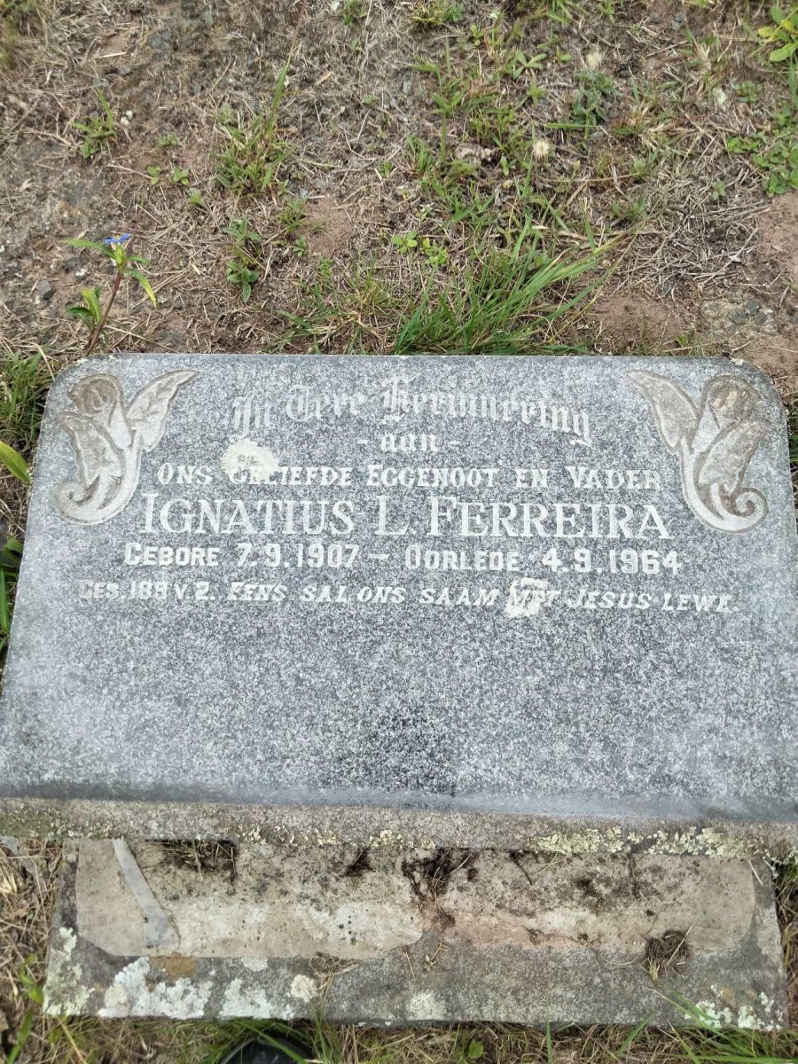 FERREIRA Ignatius L. 1907-1964