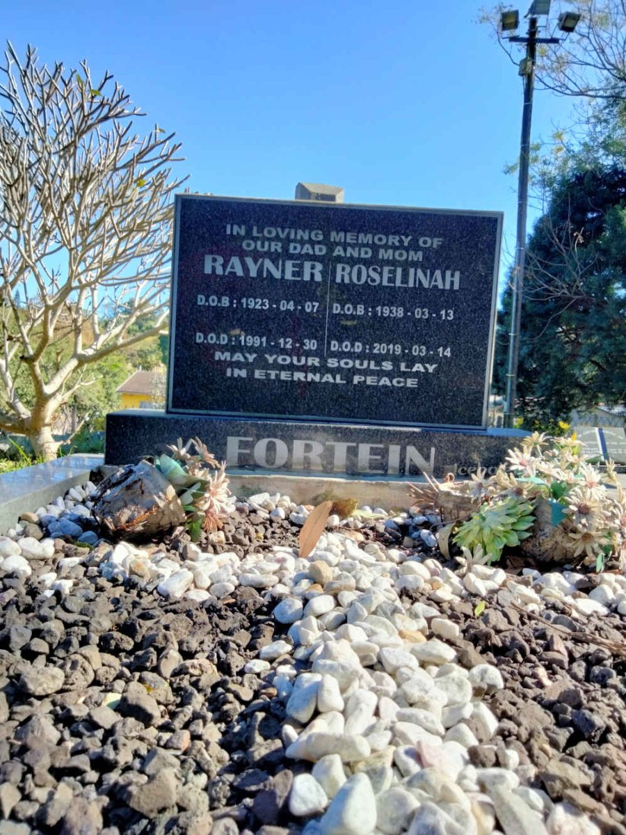 FORTEIN Rayner 1923-1991 & Roselinah 1938-2019