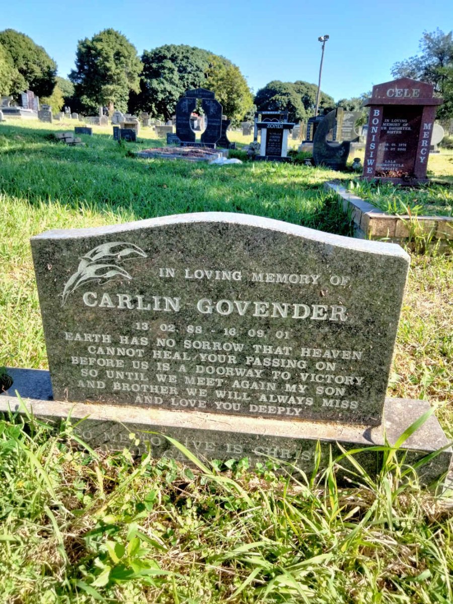 GOVENDER Carlin 1988-2001
