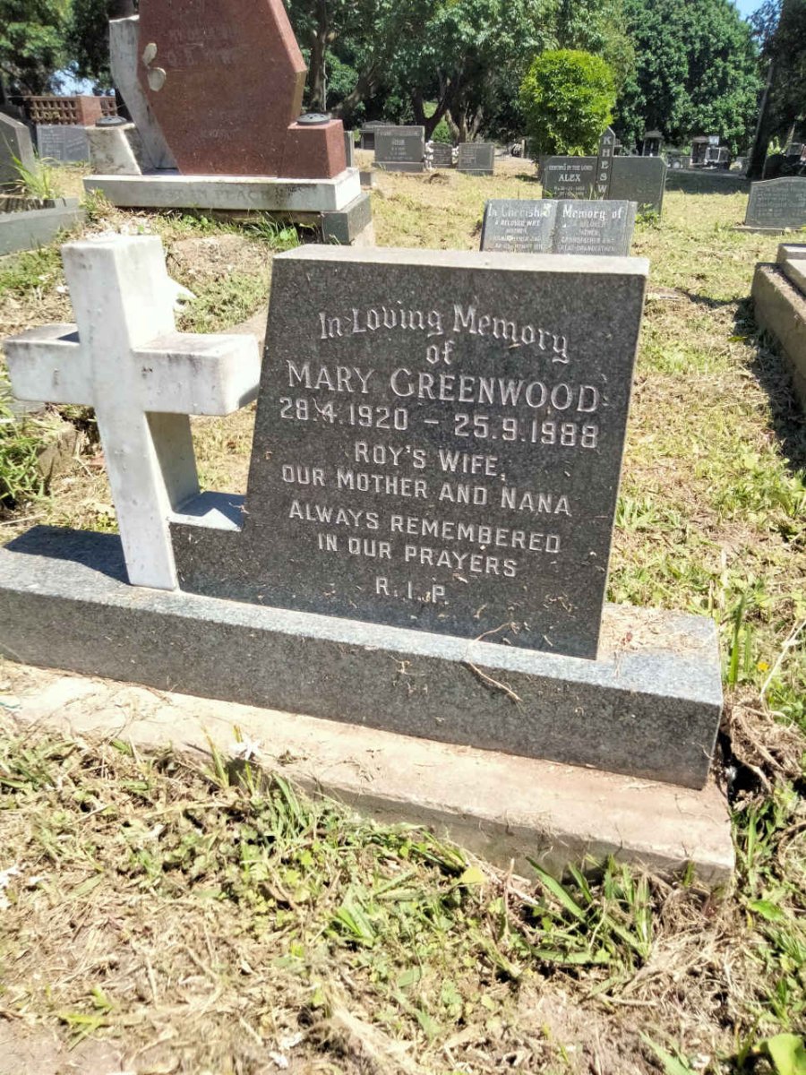 GREENWOOD Mary 1920-1988