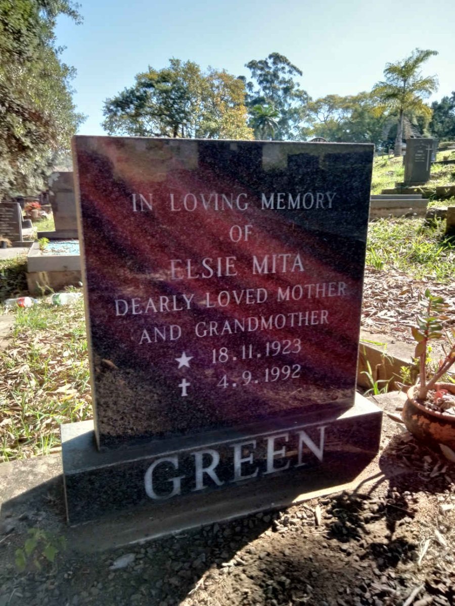 GREEN Elsie Mita 1923-1992
