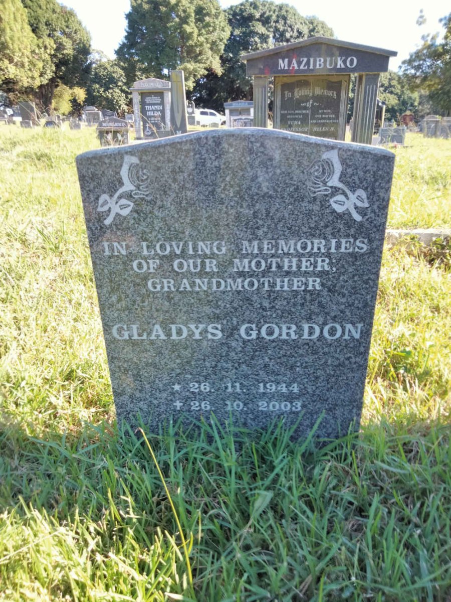 GORDON Gladys 1944-2003