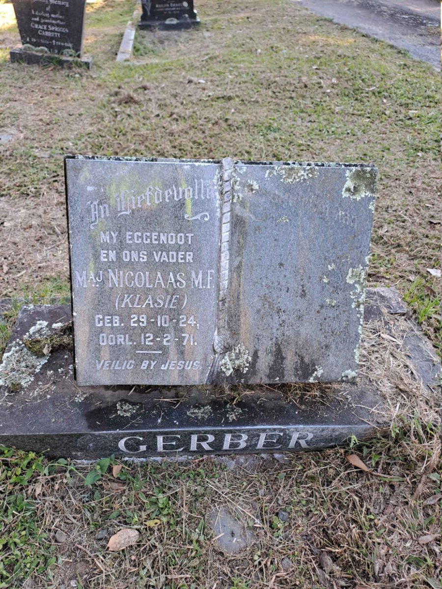 GERBER Nicolaas M.F. 1924-1971