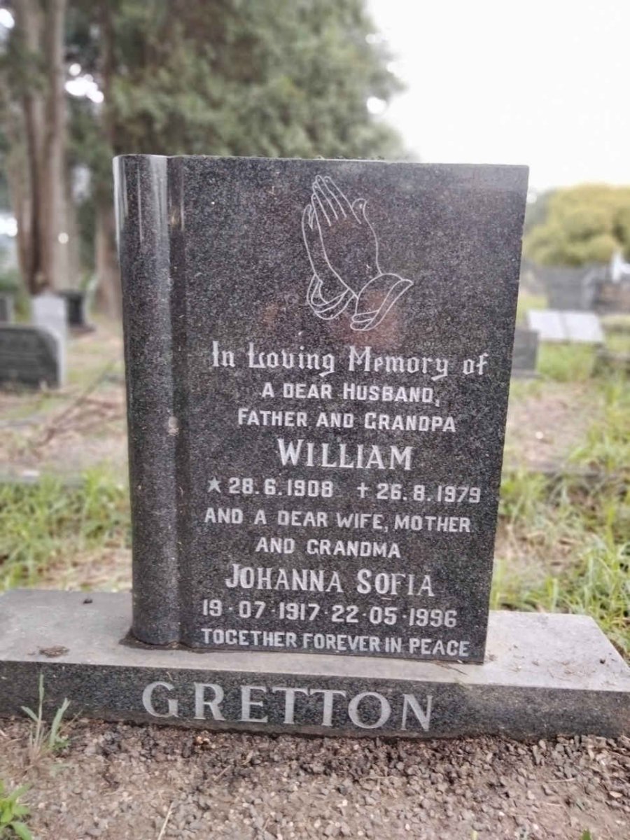 GRETTON William 1908-1979 &amp; Johanna Sofia 1917-1996