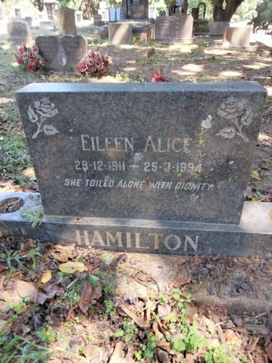 HAMILTON Eileen Alice 1911-1994