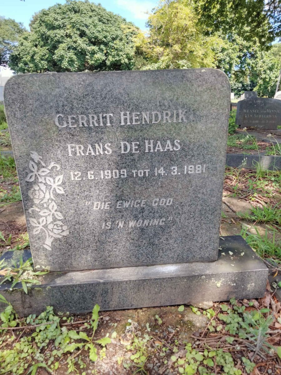 HAAS Gerrit Hendrik Frans, de 1909-1981