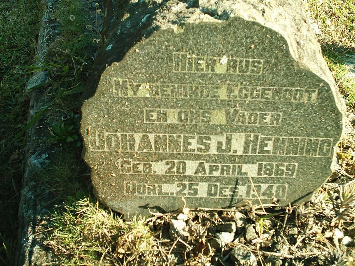 HENNING Johannes J. 1869-1940
