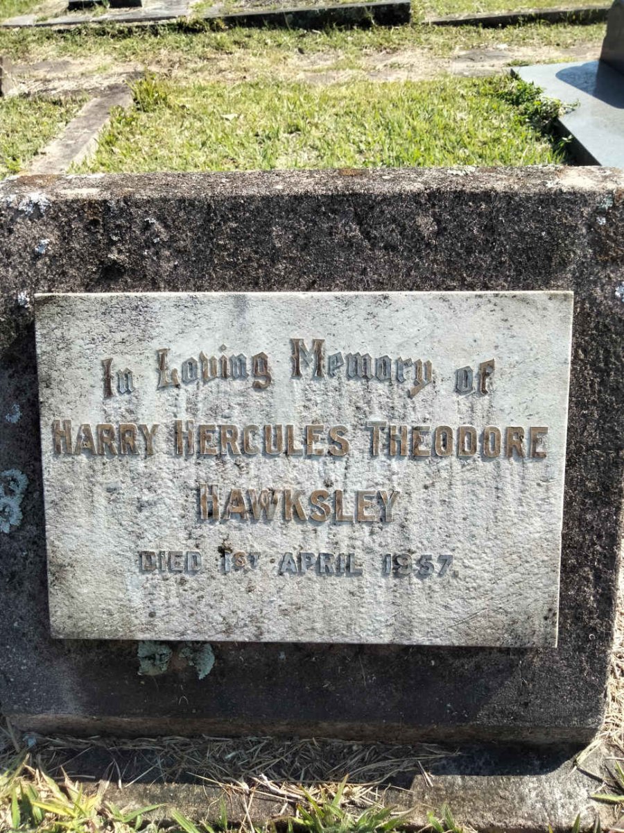 HAWKSLEY Harry Hercules Theodore -1957