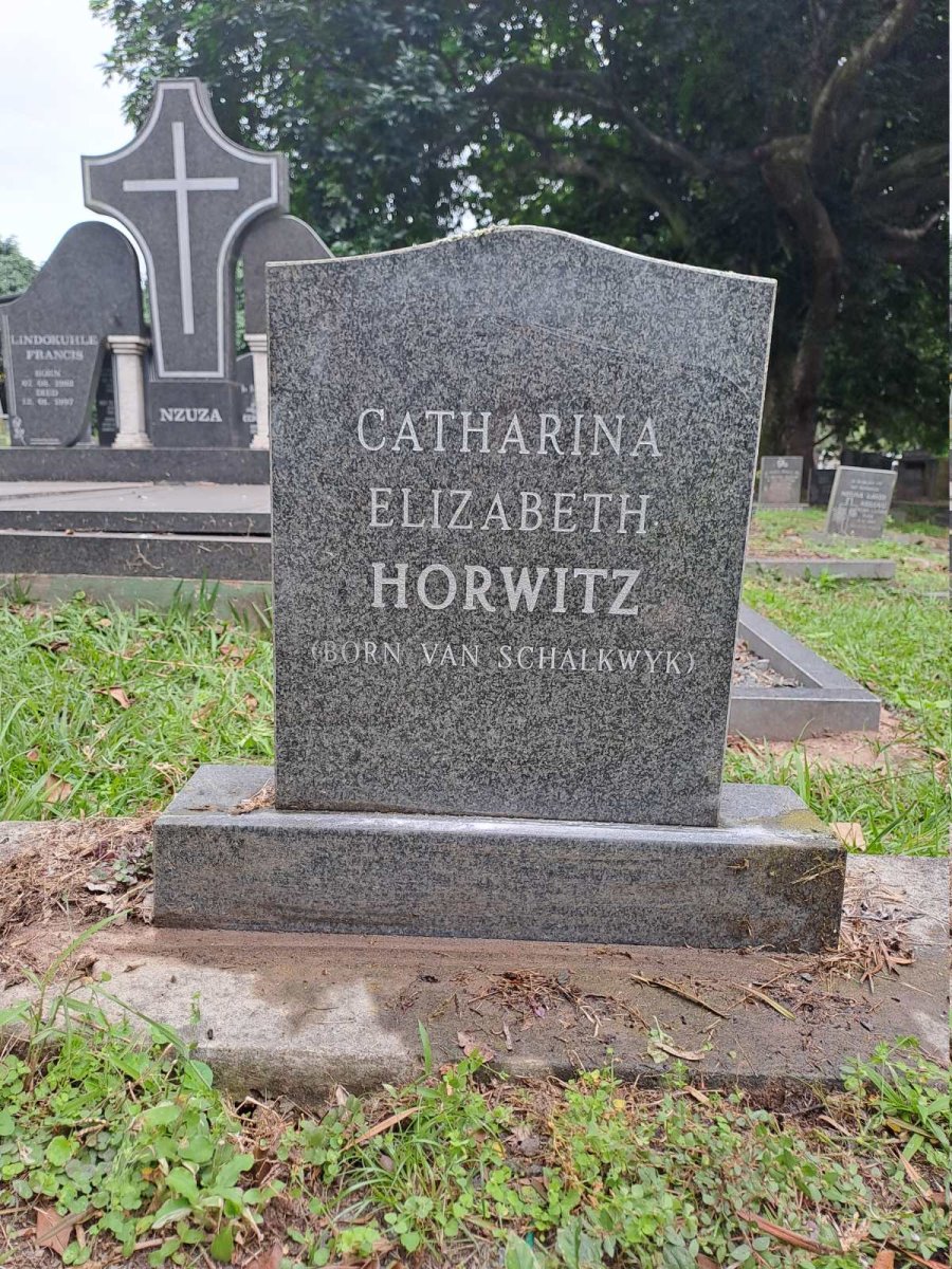 HORWITZ Catharina Elizabeth nee van SCHALKWYK
