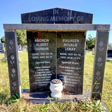 HUMAN Andrew Albert 1947-2001 & Maureen Rosalie Lekay 1947-2018