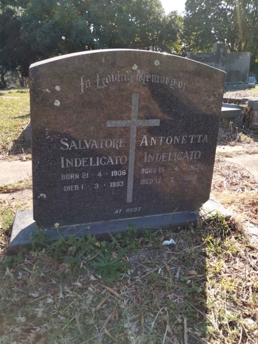 INDELICATO Salvatore 1906-1983 &amp; Antonetto 1913-1994