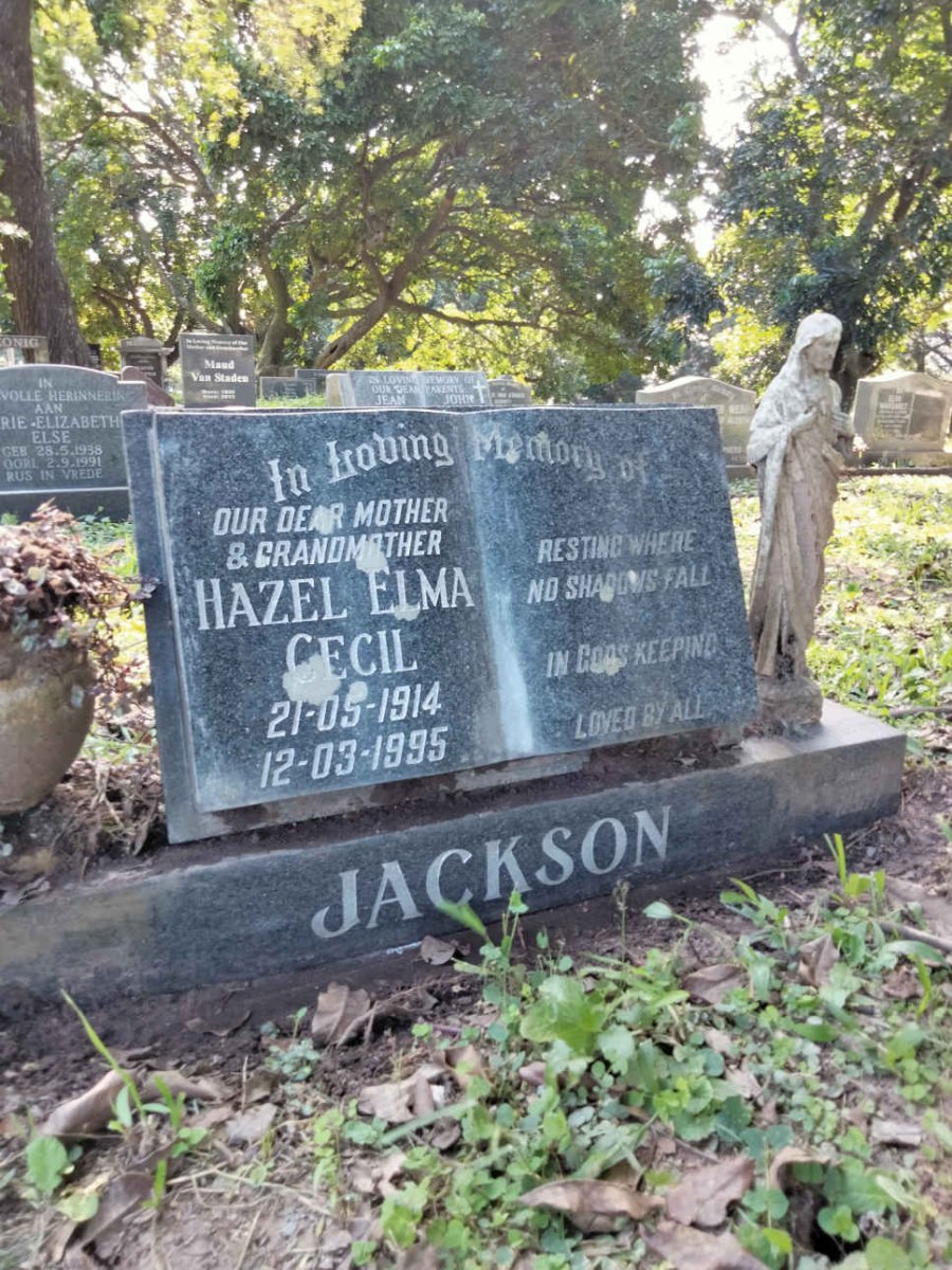 JACKSON Hazel Elma Cecil 1914-1995