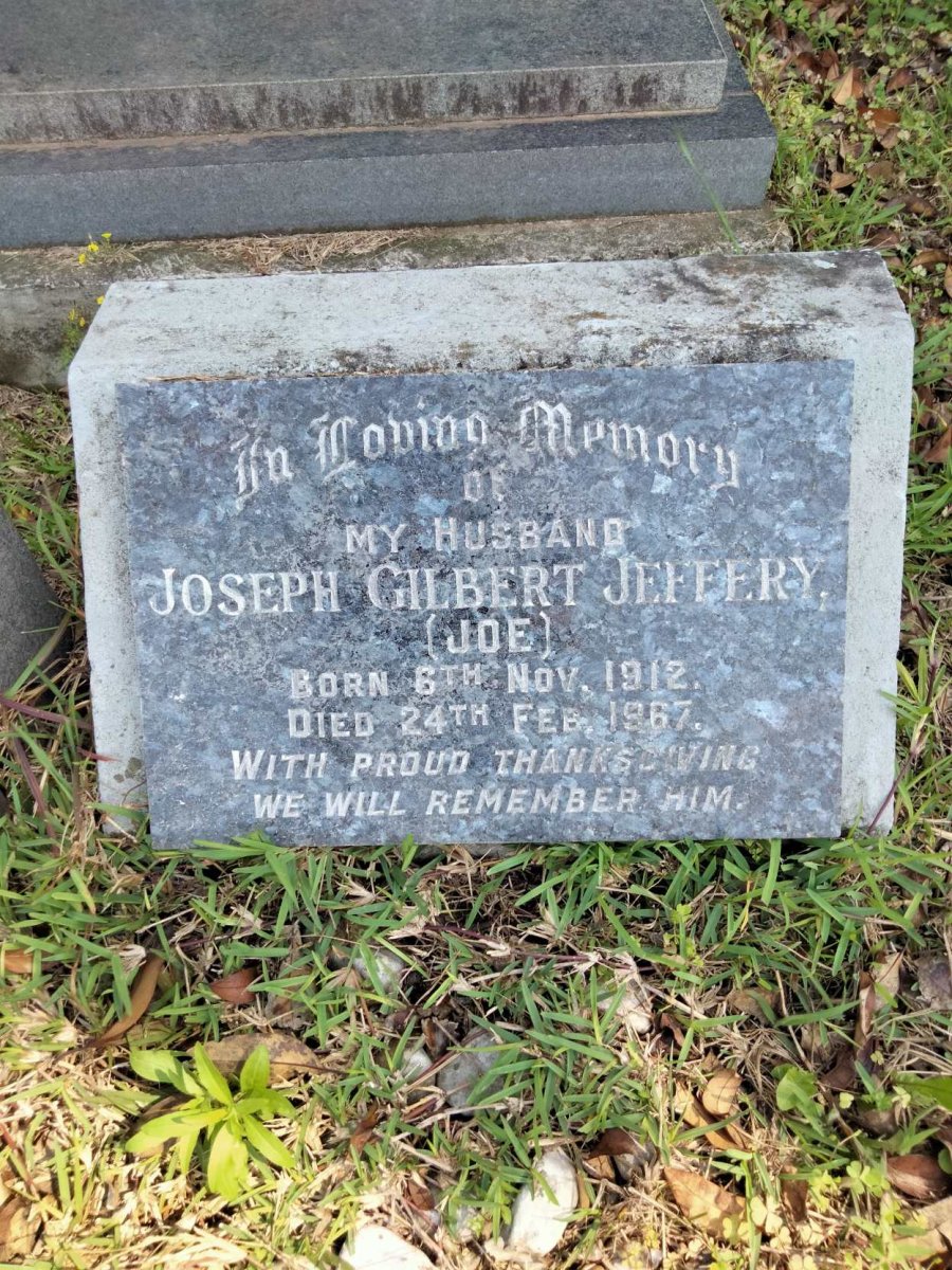 JEFFERY Joseph Gilbert 1912-1967