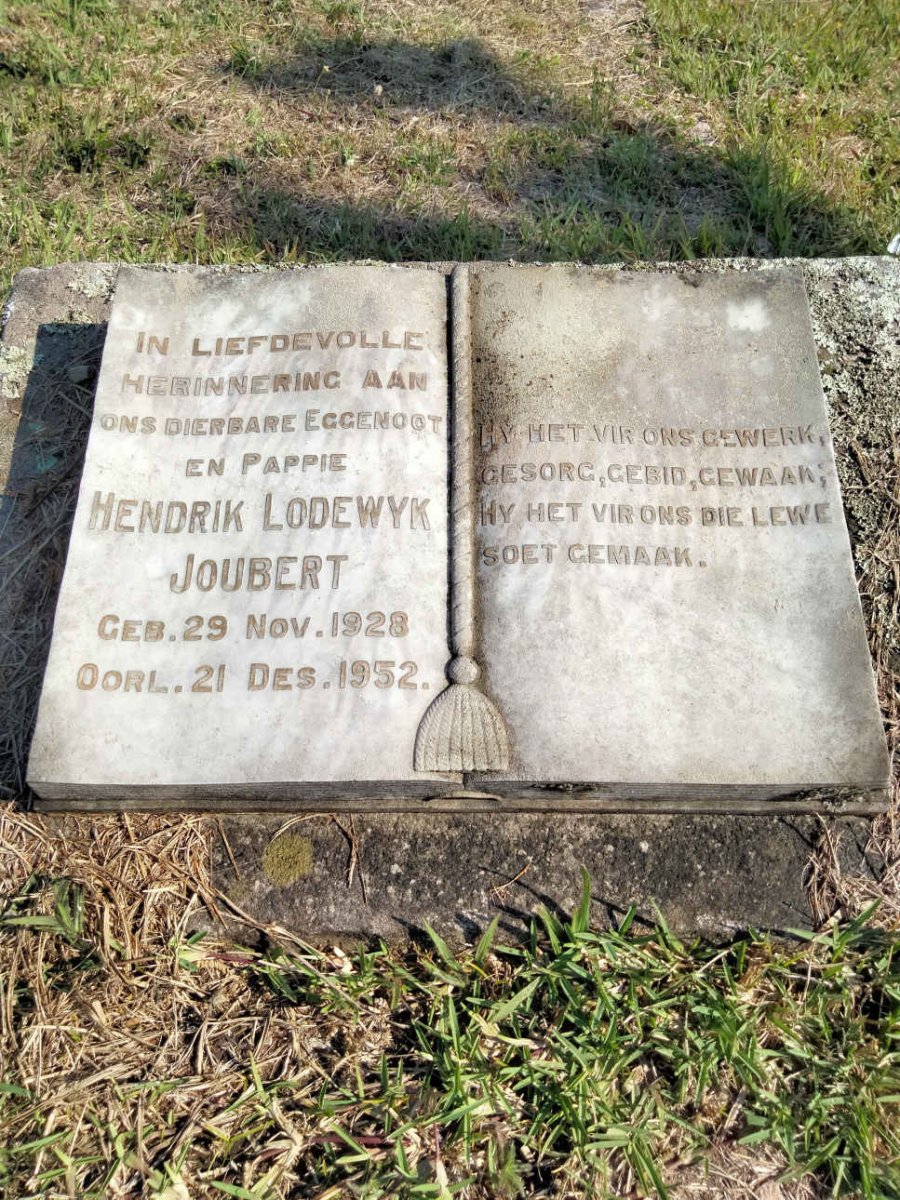 JOUBERT Hendrik Lodewyk 1928-1952