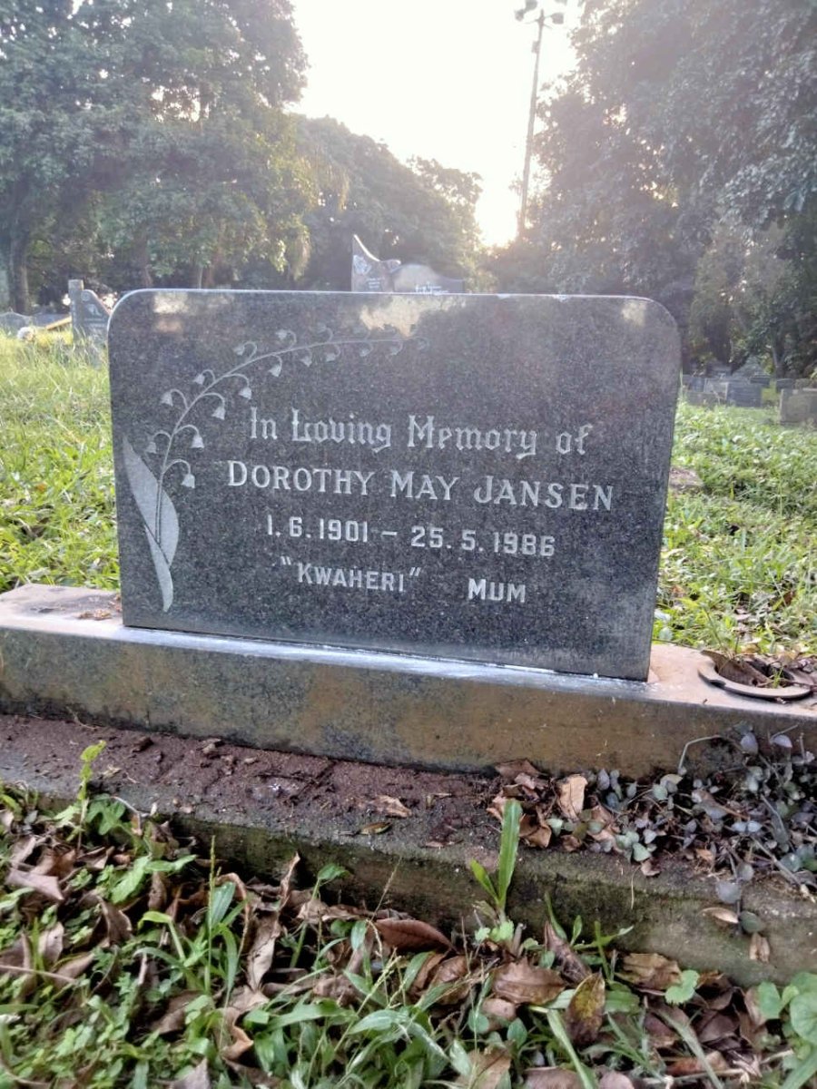 JANSEN Dorothy May 1901-1986