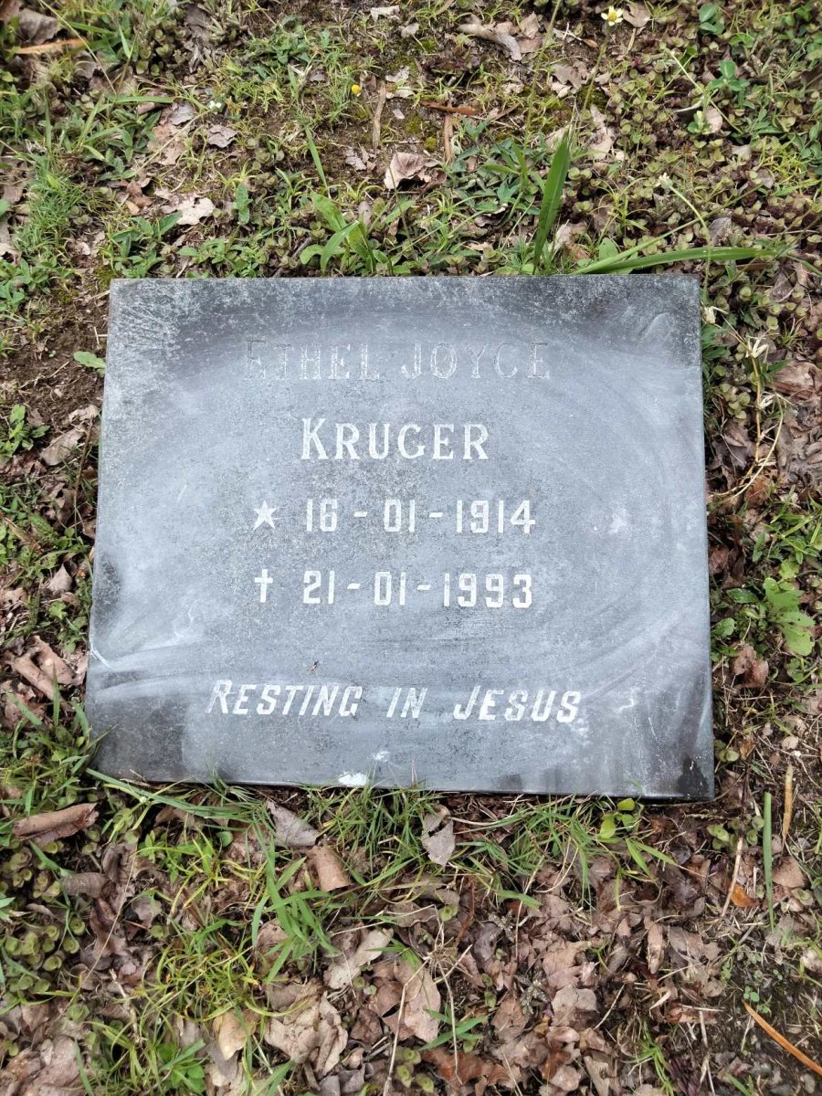 KRUGER Ethel Joyce 1914-1993