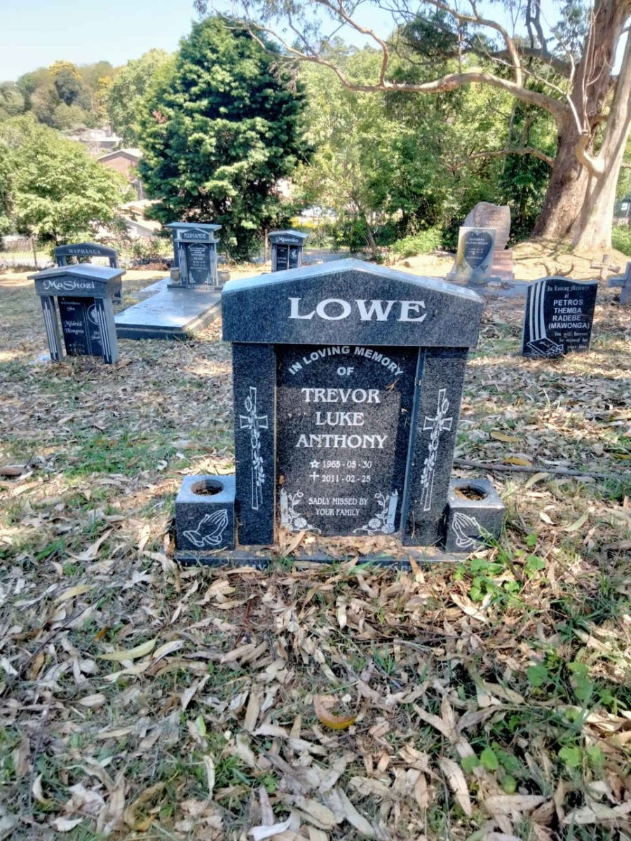 LOWE Trevor Luke Anthony 1965-2011