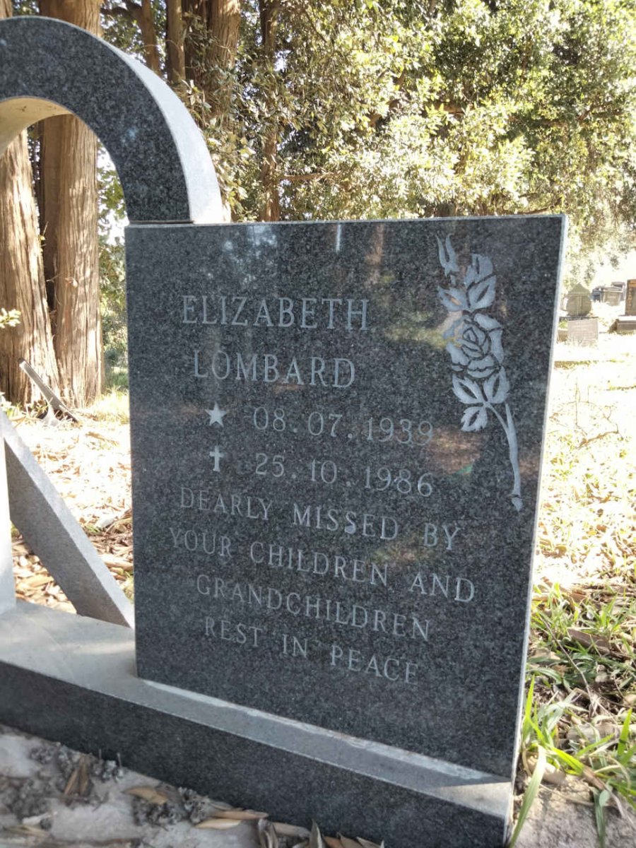 LOMBARD Elizabeth 1939-1986