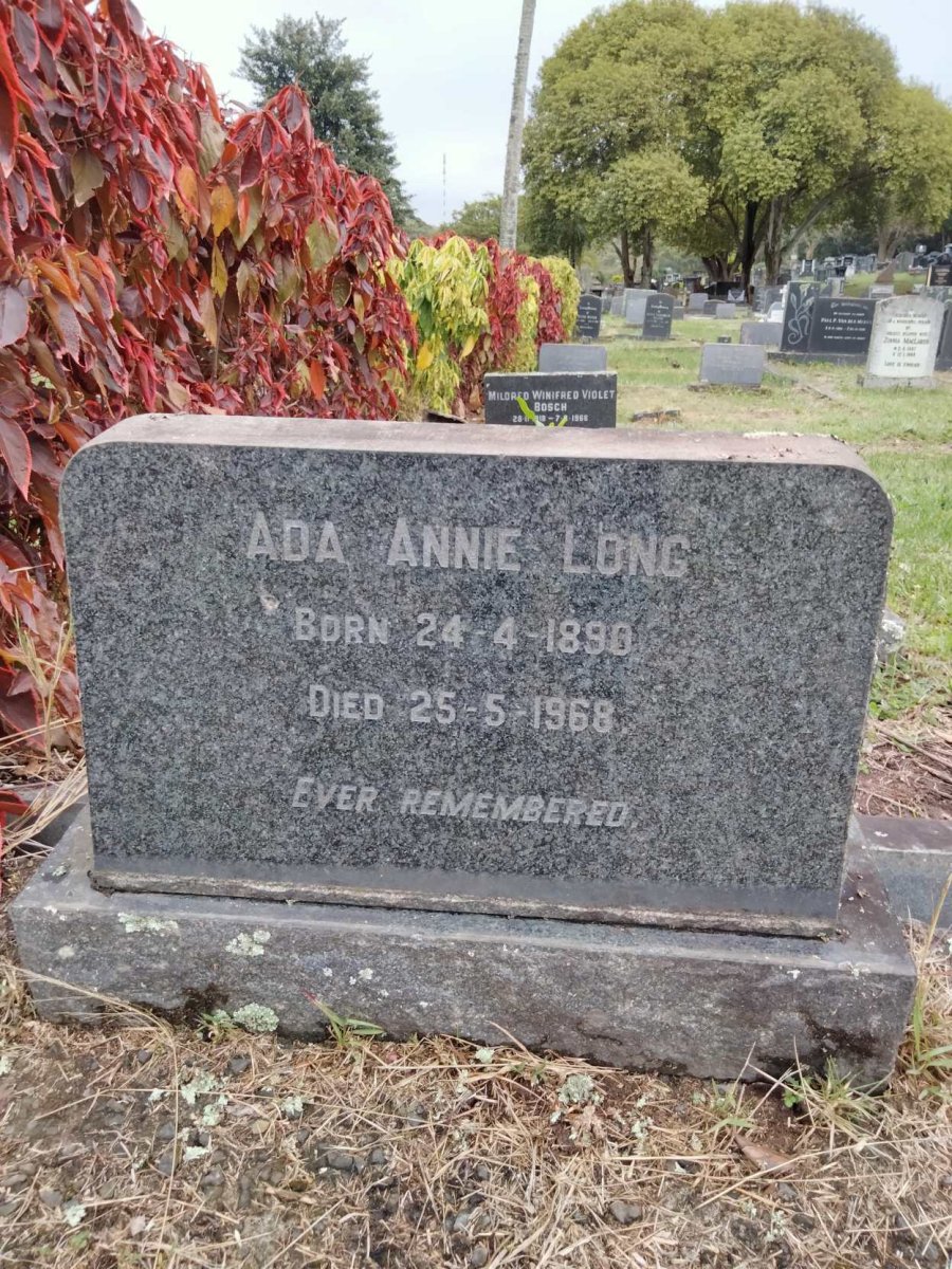 LONG Ada Annie 1890-1968