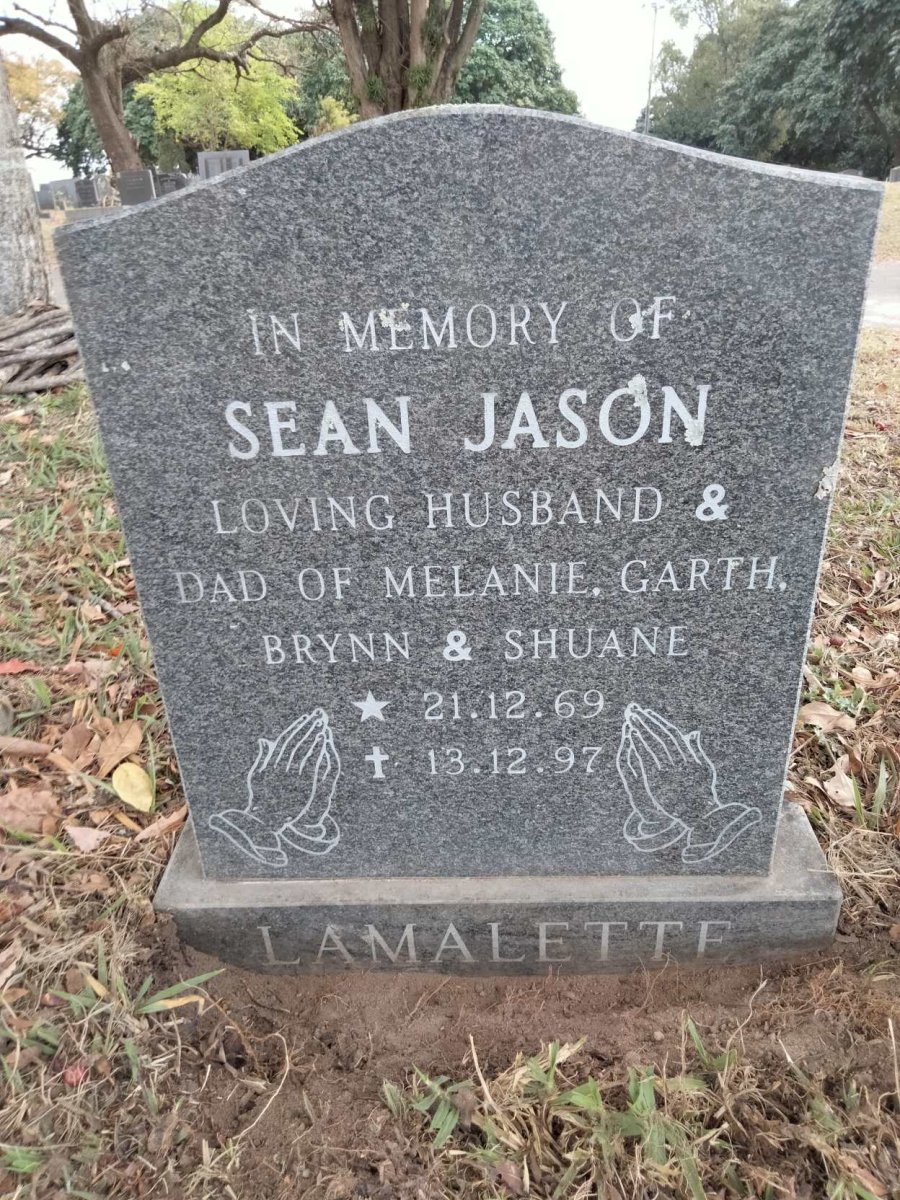 LAMALETTE Sean Jason 1969-1997