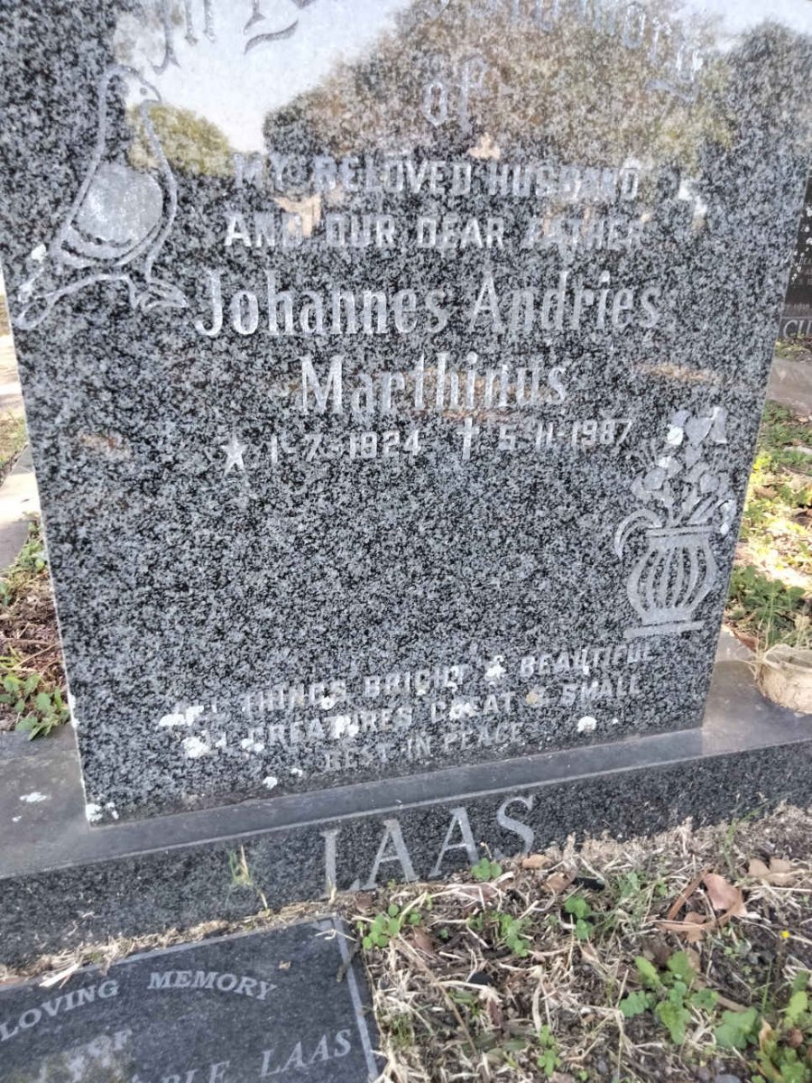 LAAS Johannes Andries Marthinus 1924-1987