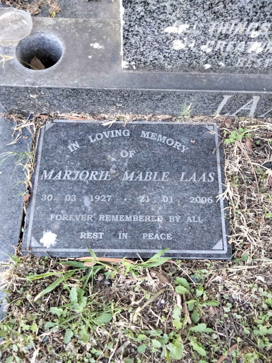 LAAS Marjorie Mable 1927-2006