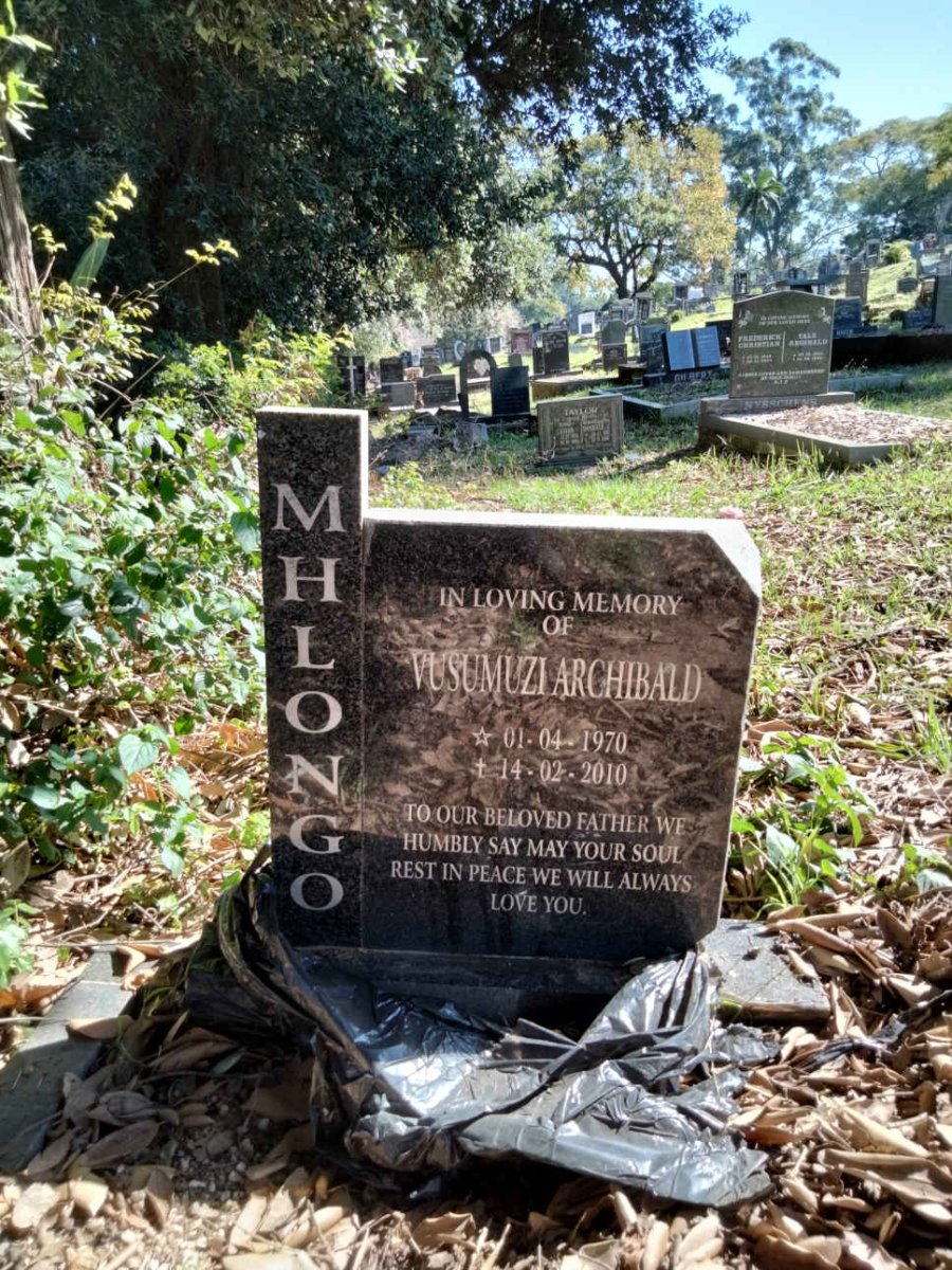 MHLONGO Vusumuzi Archibald 1970-2010