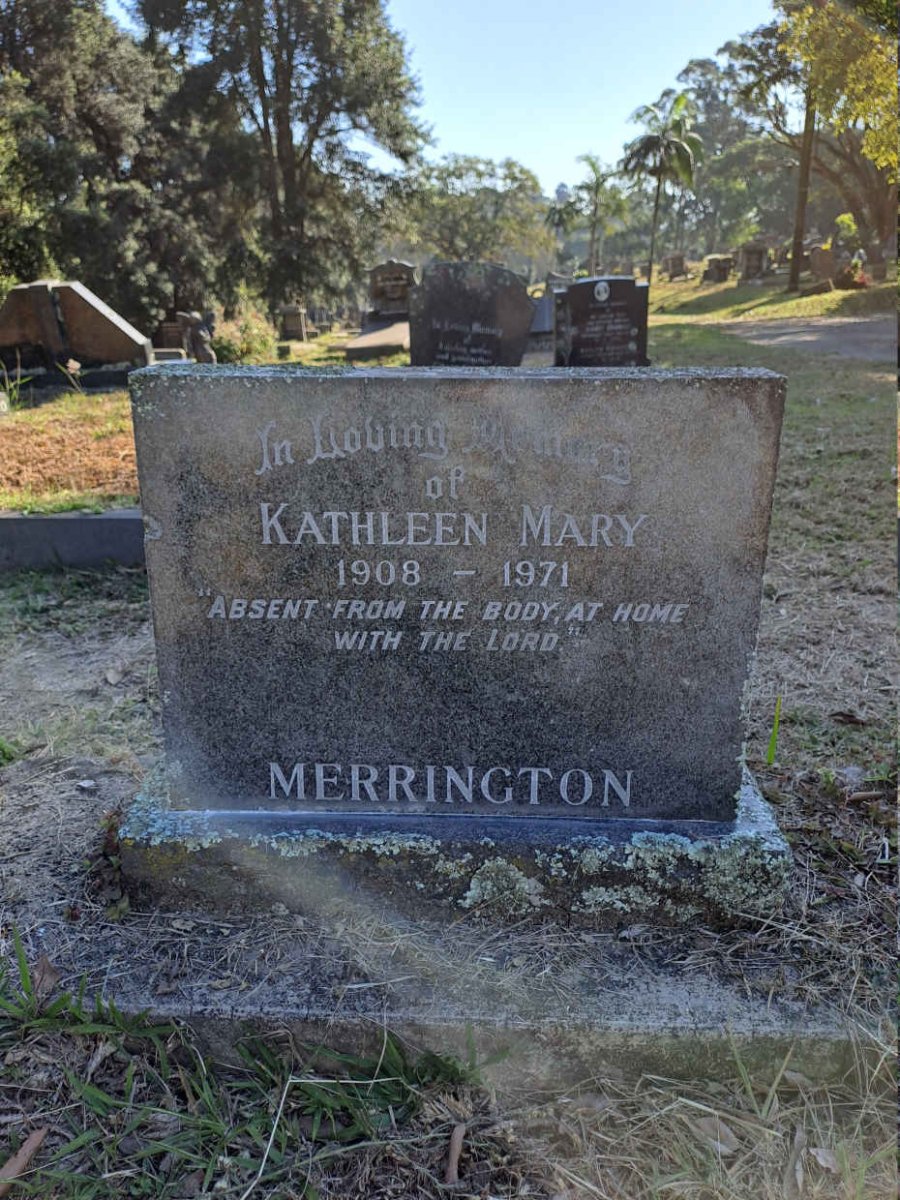 MERRINGTON Kathleen Mary 1908-1971