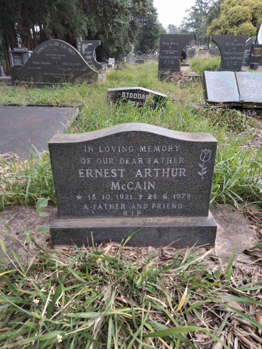 MCCAIN Ernest Arthur 1921-1979