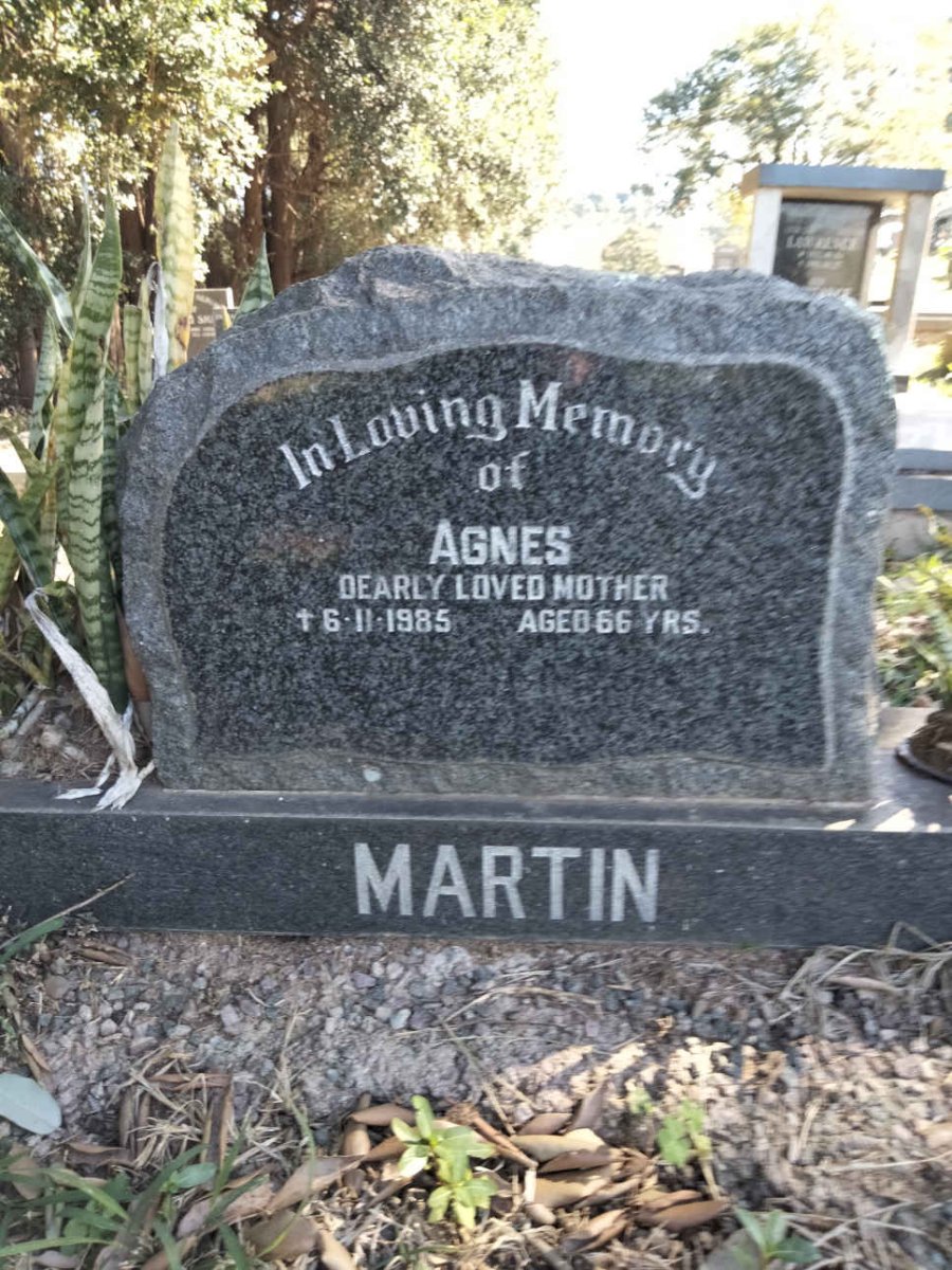 MARTIN Agnes -1985